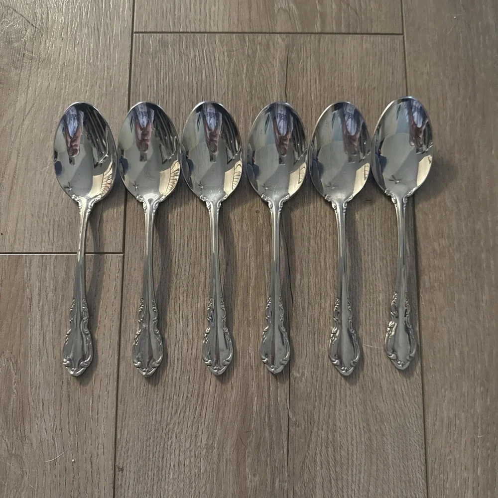 6 PCs 18/10 Stainless RSVP WIMBERLY Oval Place Soup Spoons 7